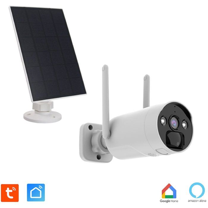 Image secondaire de Caméra de Surveillance 4MP Rechargeable avec Panneau Solaire - KYF