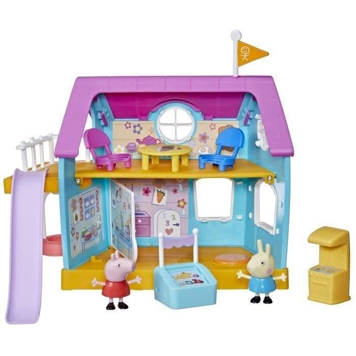 Peppa Pig Le club des amis de Peppa, jouet préscolaire, sons, 2 figurines, 7 accessoires, des 3 ans