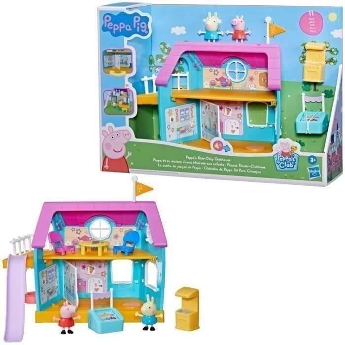 Peppa Pig Le club des amis de Peppa, jouet préscolaire, sons, 2 figurines, 7 accessoires, des 3 ans
