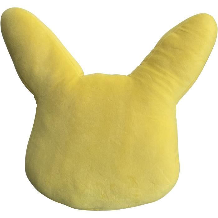 Image secondaire de Coussin premium 3D - POKEMON - Visage Pikachu - Microfibre - 40 cm