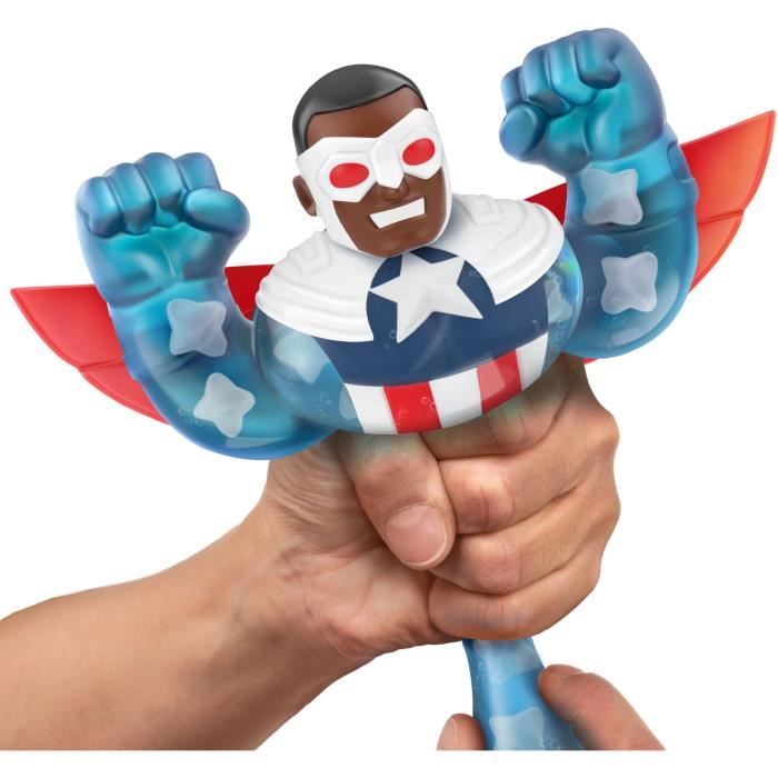 Figurine 11 cm - MOOSE TOYS - Sam Wilson - Captain America - Goo jit