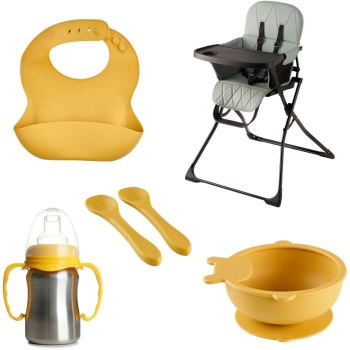 Pack seggiolone pieghevole - THERMOBABY - HANDY - Kit pasto completo e di design