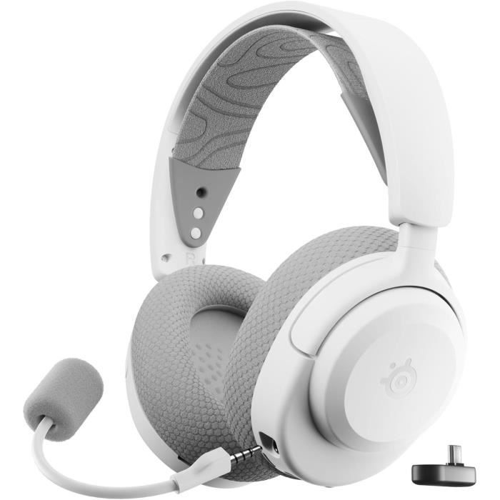 Image secondaire de Casque gaming sans fil - STEELSERIES - Arctis Nova 3PW - Autonomie 40h - Bluetooth - USB-C Plug & Play