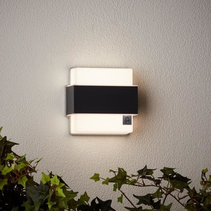 Image secondaire de Applique Murale Extérieure BRILLIANT ARCHIE en Métal Anthracite avec LED Intégrée