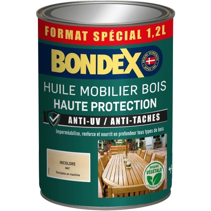 Colorless furniture oil - BONDEX - 441376 - Matt - 1.2 L