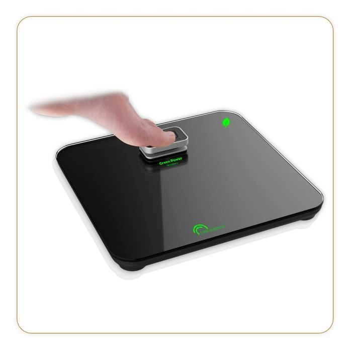 LITTLE BALANCE 8276 Kinetic Premium, B�scula sin bater�a, Recargable con su bot�n Little Balance, 180 kg / 100 g, Negro