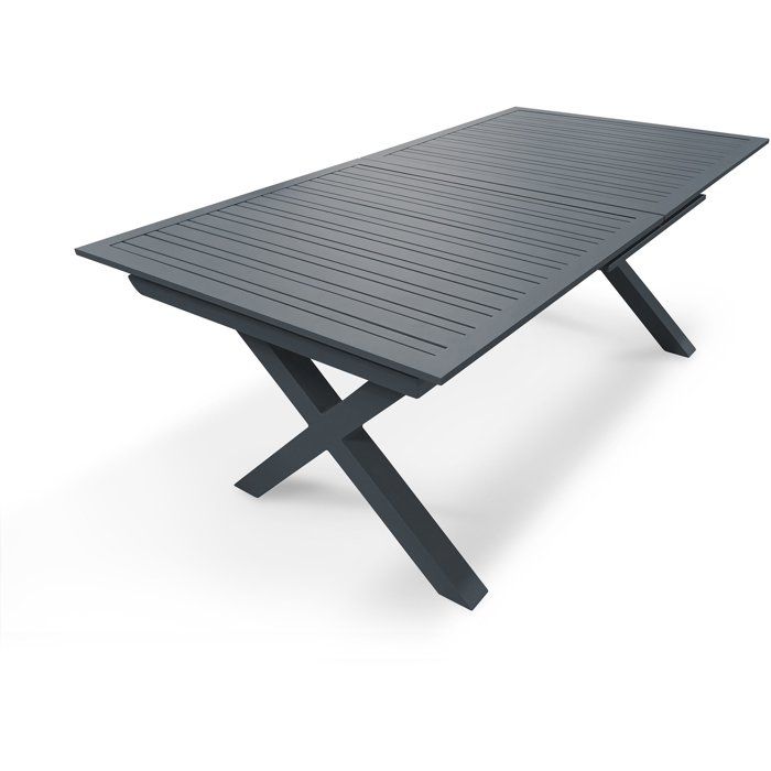 Table de Jardin Floride en Aluminium Gris Anthracite - 10 Places