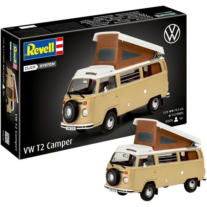 Maquette VW T2 Camper à construire - Kit Click System sans colle