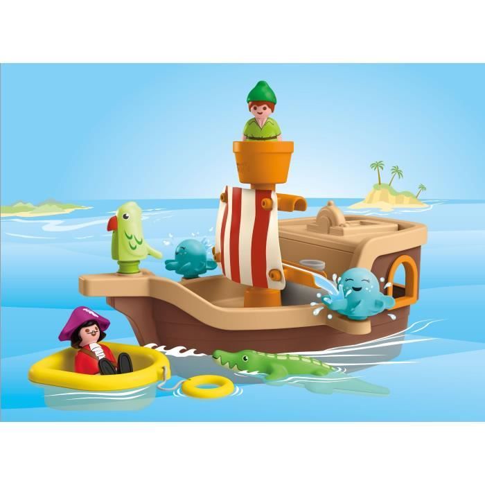 Image secondaire de PLAYMOBIL Junior 71769 Peter Pan et bâteau pirate, Disney, 12 pieces, Des 12 mois