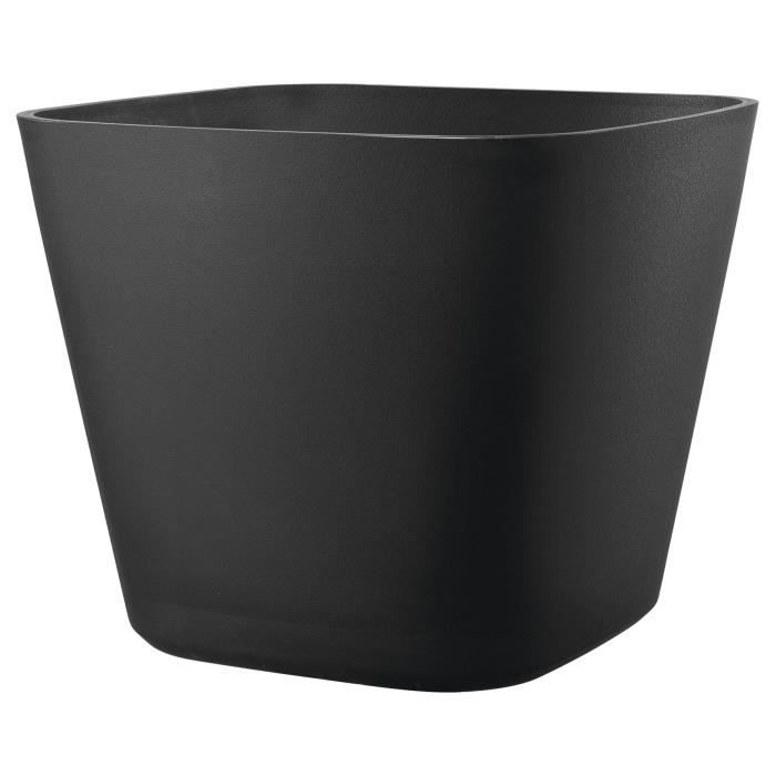 Vaso quadrato per fiori - DEROMA - Origin - 12 L - Antracite