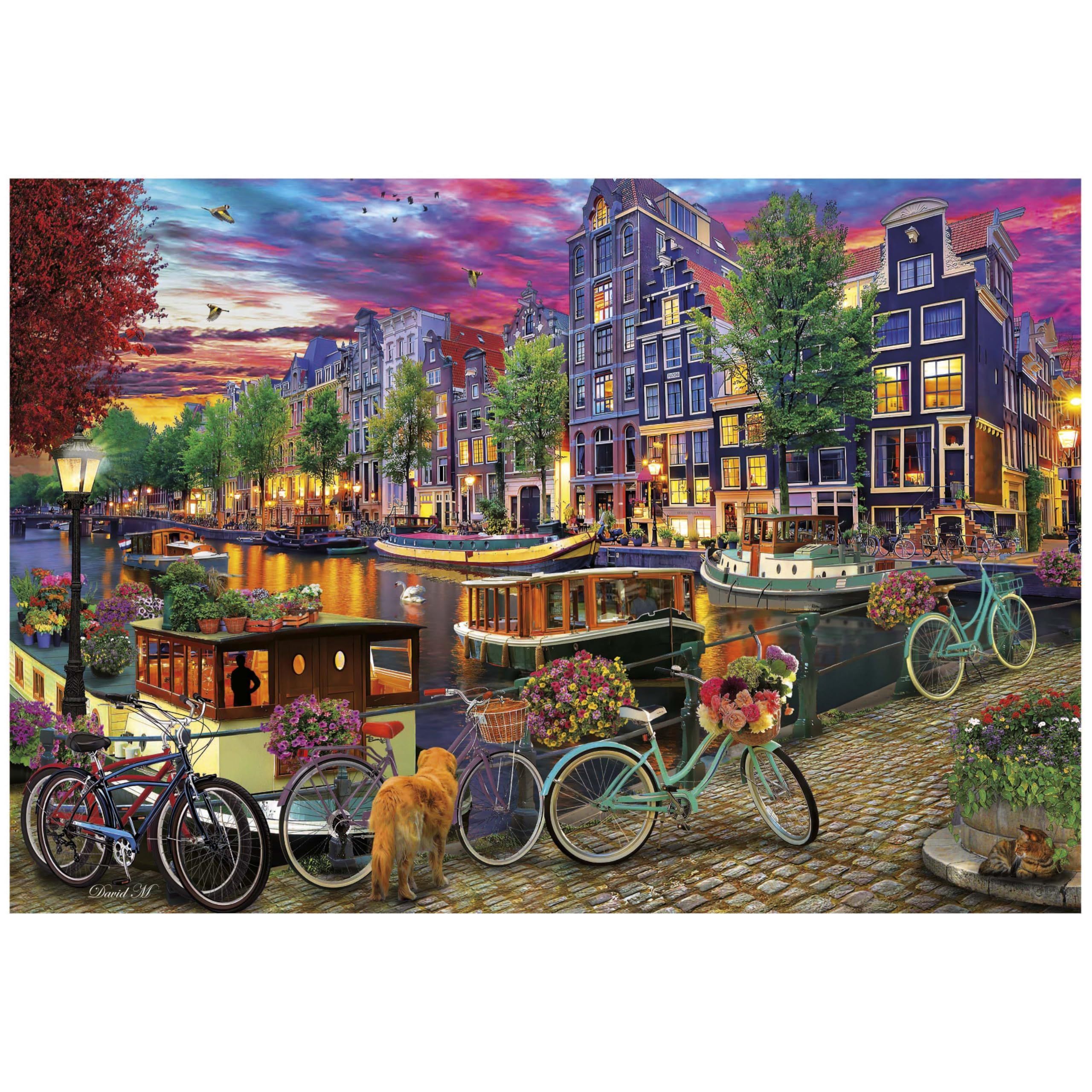 Image secondaire de Puzzle - EDUCA - Vélos à Amsterdam - 6000 pièces - 156 x 107 cm - à partir de 15 ans