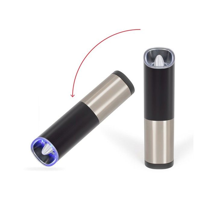 Image secondaire de Moulin a épices - LIVOO - GS161 - 80 ml - Moulure réglable - LED bleue - Par gravité rechargeable