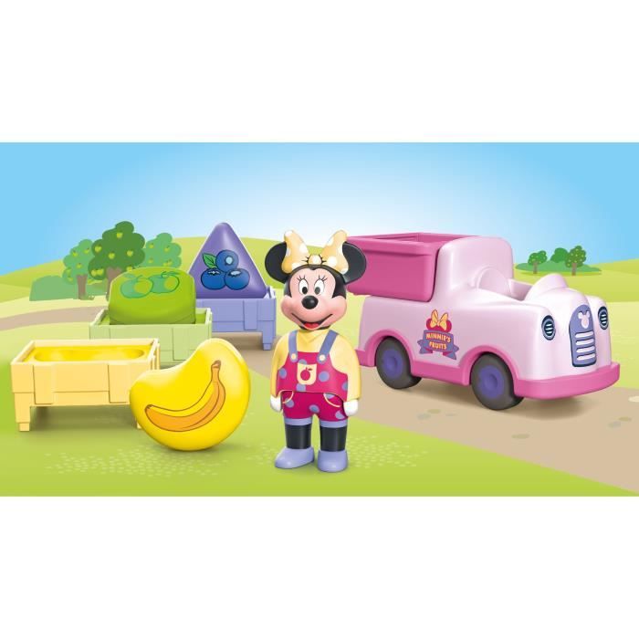 Image secondaire de PLAYMOBIL Junior 71770 Minnie avec voiturette à fruits, Disney, 8 pièces, Dès 12 mois