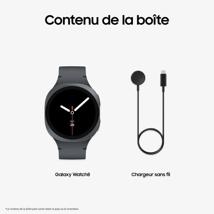 Image secondaire de Samsung Galaxy Watch8 - Montre Connectée Bluetooth 40mm Graphite