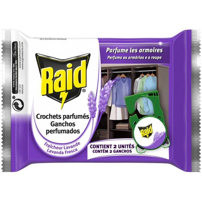 RAID Crochet insecticide parfum lavande - 2 unités