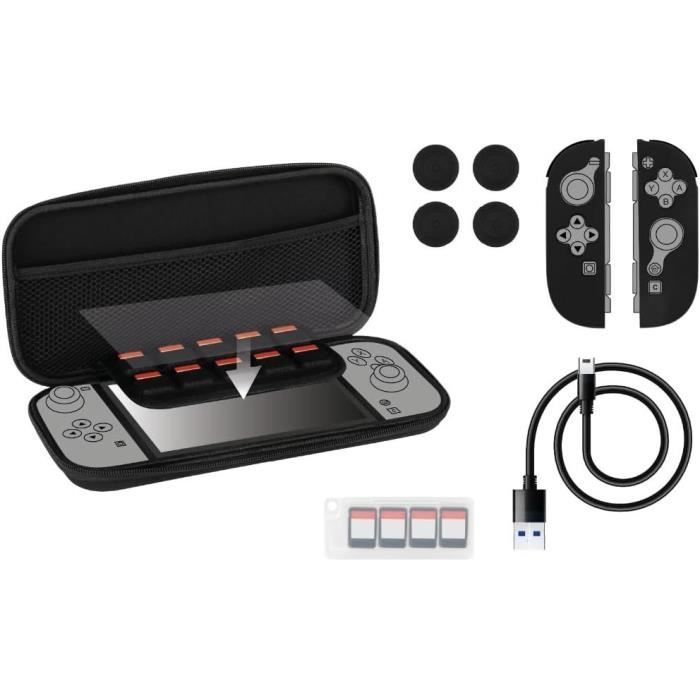 Image secondaire de Pack d'accessoires gaming KONIX pour Nintendo Switch 2 - Housse, appuie-pouces et verre trempé