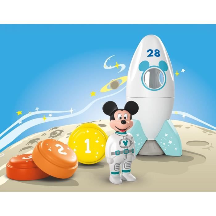 Image secondaire de PLAYMOBIL Junior 71771 Mickey astronaute avec sa fusée, Disney, 5 pieces, Des 12 mois
