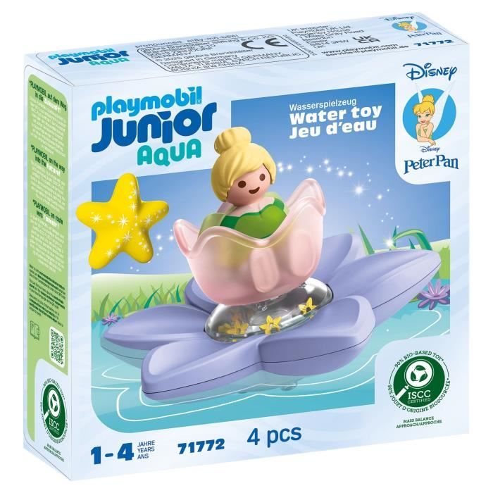 PLAYMOBIL JUNIOR 71772 Fée Clochette et fleur, Disney, 4 pieces, Des 12 mois