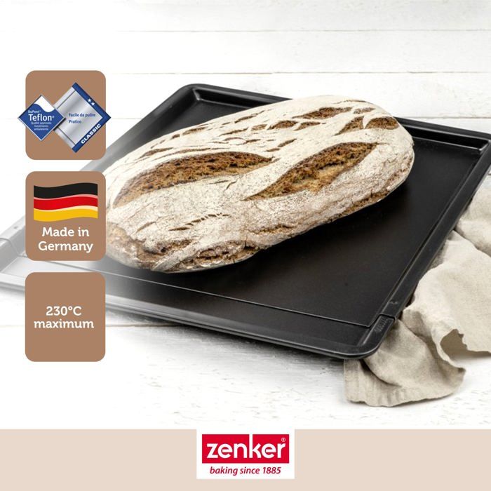 Image secondaire de Ensemble de 2 Plaques a pâtisserie extensible - ZENKER - Black Metallic - 37 a 52 x 33 cm