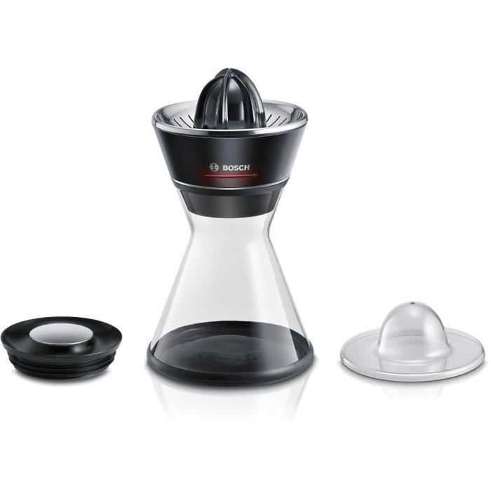Presse-agrumes - BOSCH - MCP72GPB VitaStyle Citro - Noir / inox bross� - 40 W - LED - r�cipient verre 1 L - c�ne universel