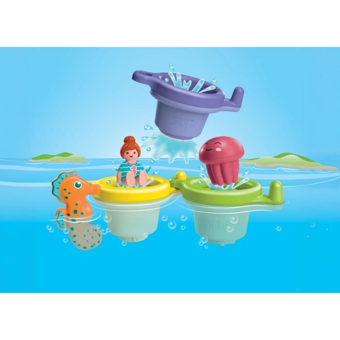Image secondaire de Playmobil 71776 Trio tasses flottantes & animaux, Playmobil junior aqua & tinti, 6 pieces, Des 12 mois