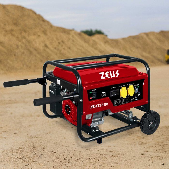 Image secondaire de Groupe Électrogène Essence ZEUZ 3000 W - Autonomie 9h et Moteur 4 Temps