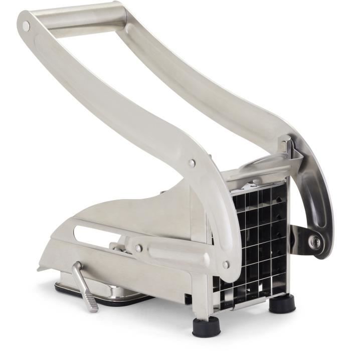 Coupe-frites - LIVOO - MEN410 - Acier inoxydable - 2 grilles - Pieds antidérapants et ventouse - Grilles compatible lave-vaisselle