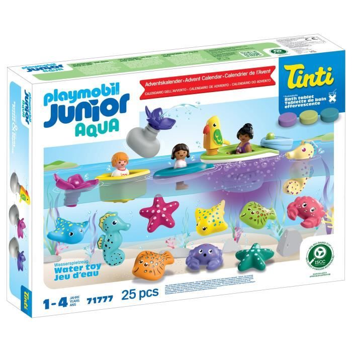Playmobil 71777 Calendrier de l'avent Junior, JUNIOR & Tinti, 31 pieces, Des 4 ans