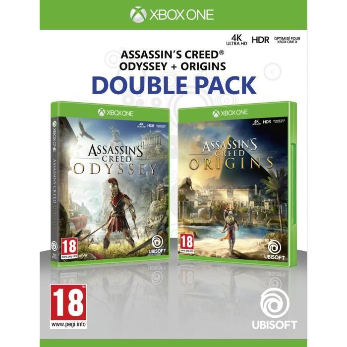 Compilation Assassin's Creed Origins + Assassin's Creed Odyssey Jeux Xbox One
