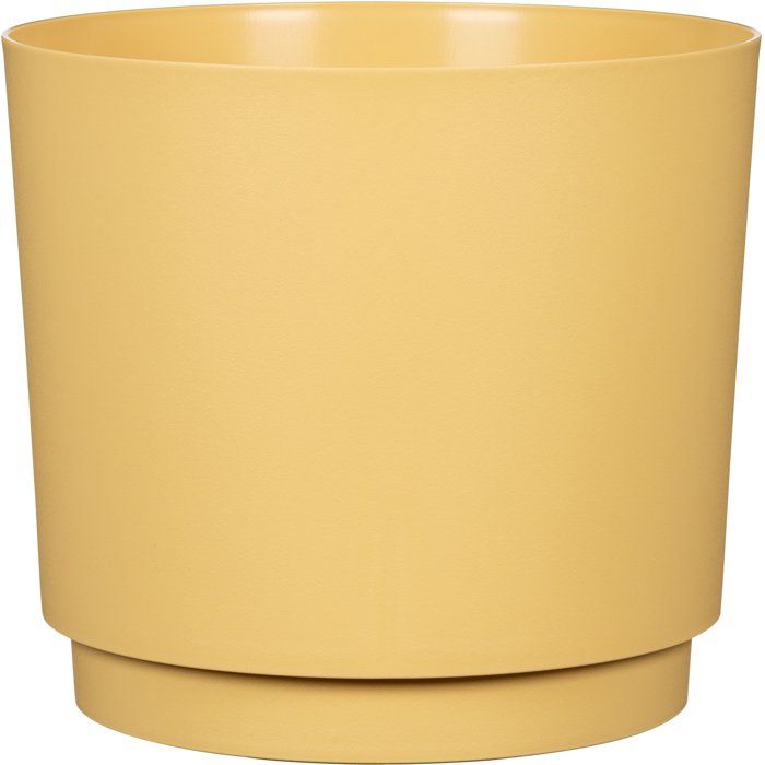 Cache-pot rond jaune Plano - GARDEN ID - Ø 25 cm