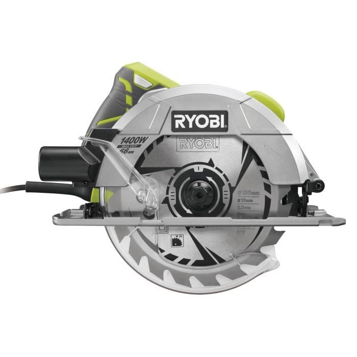 Scie circulaire RYOBI 1400W 66mm RCS1400-G