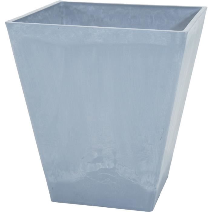 Vaso - MEGA COLLECTIONS - Ecostone Quadrato - 41 x 45 cm - Grigio