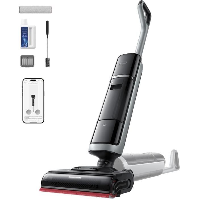 DREAME H15 Pro Heat Aspirateur Laveur - Nettoyage des sols a 85 �C - Bras robotis� IA GapFree - Capteur RVB intelligent - 22 kPa