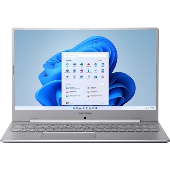 PC Portable MEDION Akoya E17201 | 17,3 FHD - Intel Pentium N5030 - RAM 8Go - 256Go SSD - Win 11 - AZERTY - Gris Titan