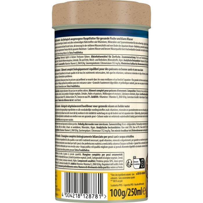 Image secondaire de TetraMin Granulés - TETRA - Aliment complet pour poissons tropicaux - 250 ml