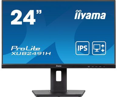 Monitor PC - IIYAMA - XUB2491H-B1 - 23.8 FHD - IPS - 100Hz - 0.5ms - HDMI/DP - VESA 100x100 - Supporto regolabile + perno - Nero
