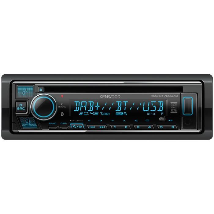 Autoradio KENWOOD - KDC-BT760DAB - CD - USB - Bluetooth - iPhone - DAB+