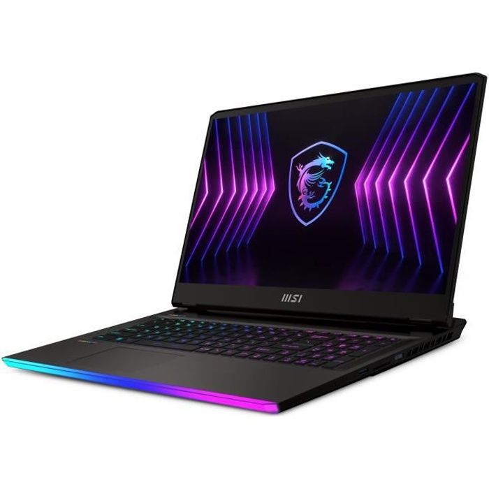 PC Portable Gaming MSI Raider GE77HX 12UHS-052FR - 17,3FHD 360Hz - Core i7 12800HX - 32Go DDR5 1TB SSD - RTX3080Ti 16GB Wind 11 Pro