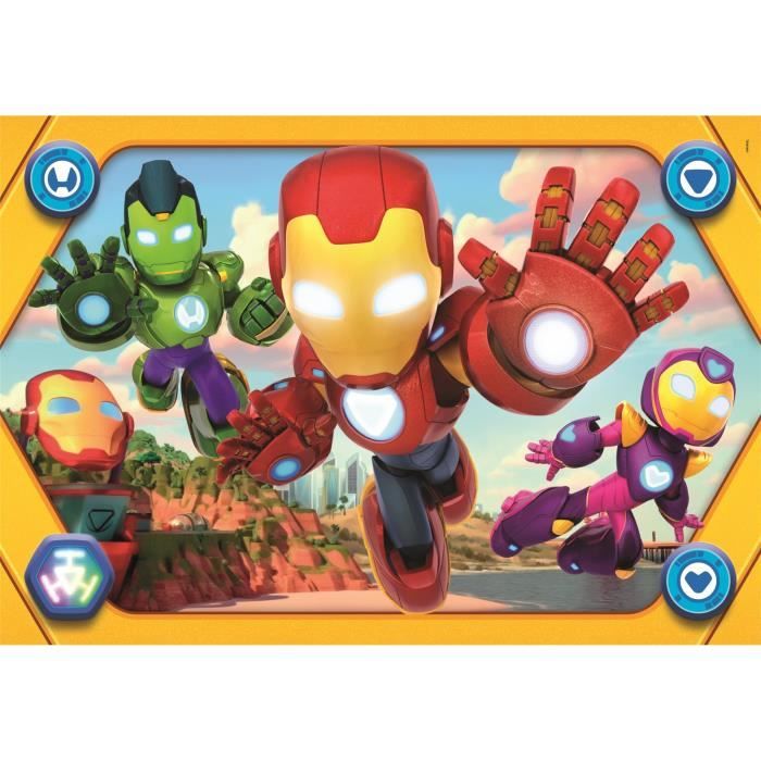 Image secondaire de CLEMENTONI - 104 pieces Maxi - Iron Man and his awesome friends