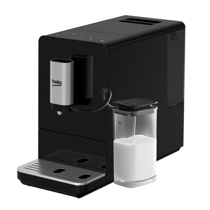 Cafetera espresso autom�tica - BEKO - CEG3194B - 1350 W - Jarra de leche - Negra