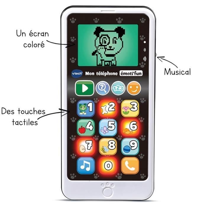 Image secondaire de VTECH Mon Téléphone Éducatif Emoti'Fun Noir