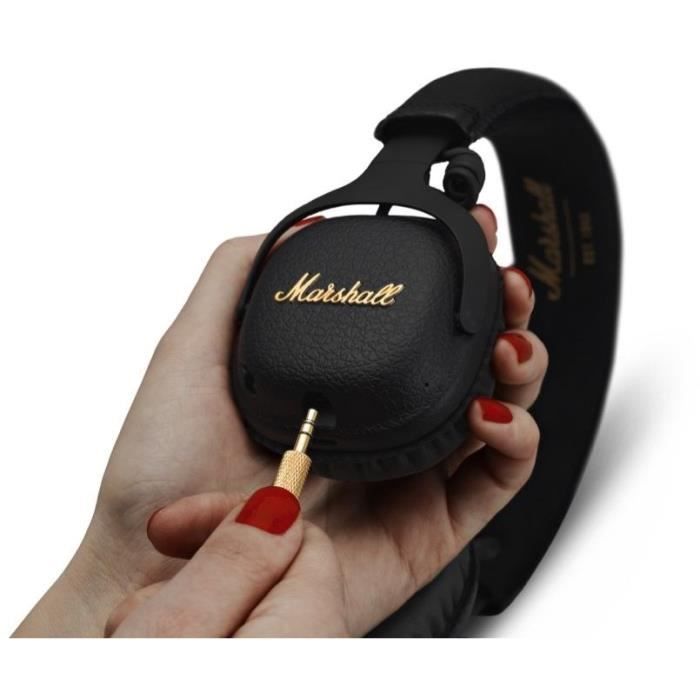 Marshall MID A.N.C. Casque avec micro sur-oreille Bluetooth sans fil Suppresseur de bruit actif noir