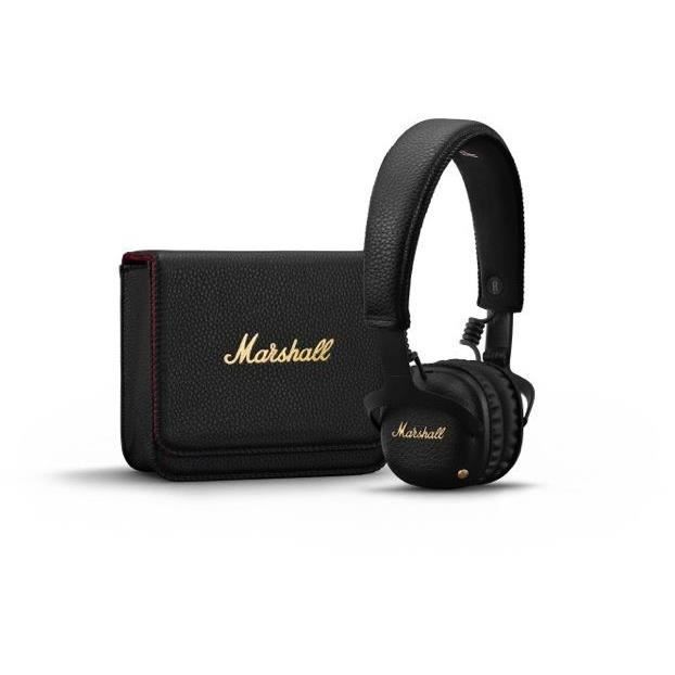 Marshall MID A.N.C. Casque avec micro sur-oreille Bluetooth sans fil Suppresseur de bruit actif noir