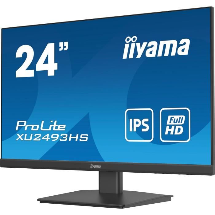 Ecran PC - IIYAMA - PROLITE XU2493HS-B4 - 24 FHD - Dalle IPS - 4 MS - 75 Hz - HDMI / DisplayPort / VGA -