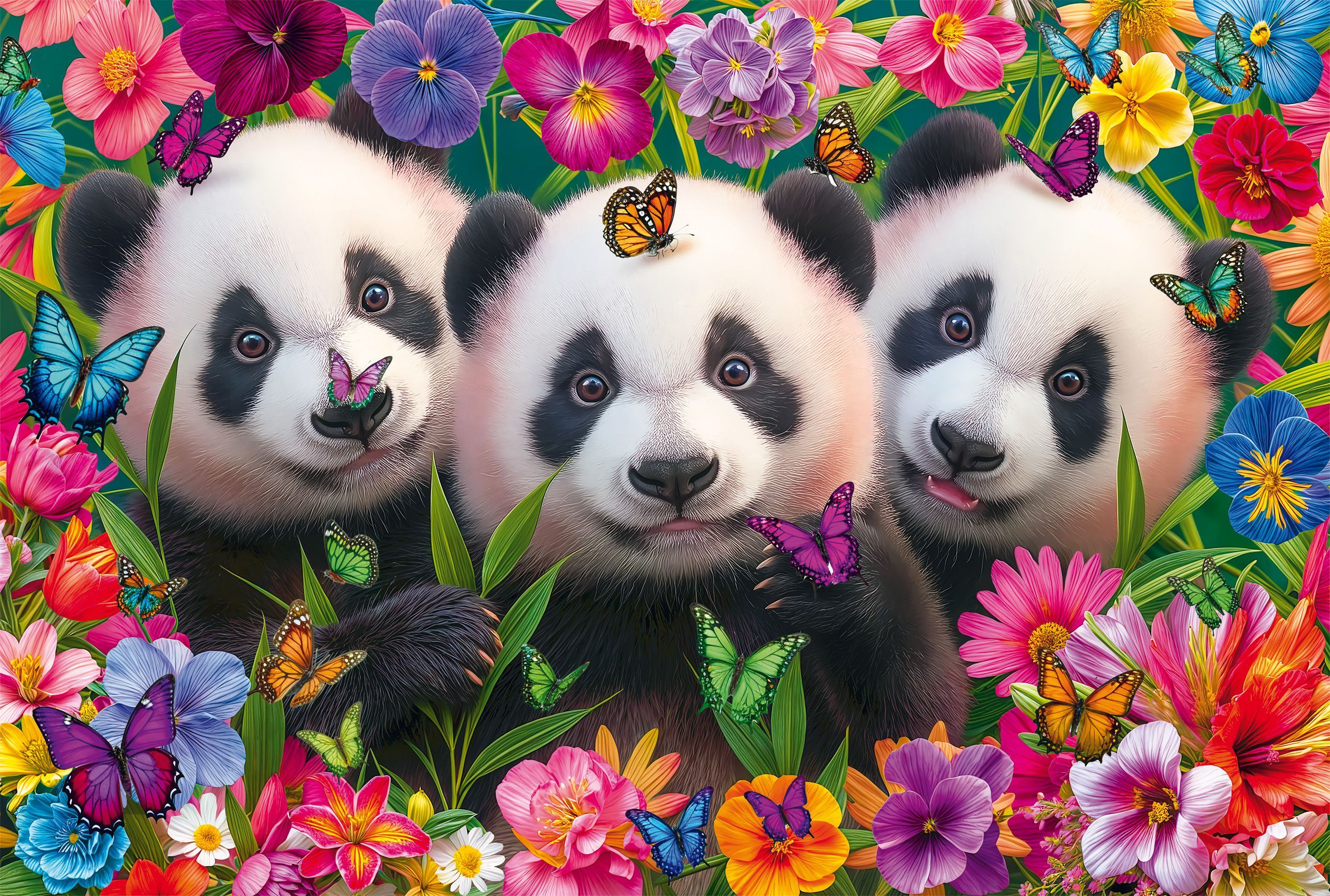 Image secondaire de Puzzle Panda Trio - 200 pièces pour enfants dès 8 ans