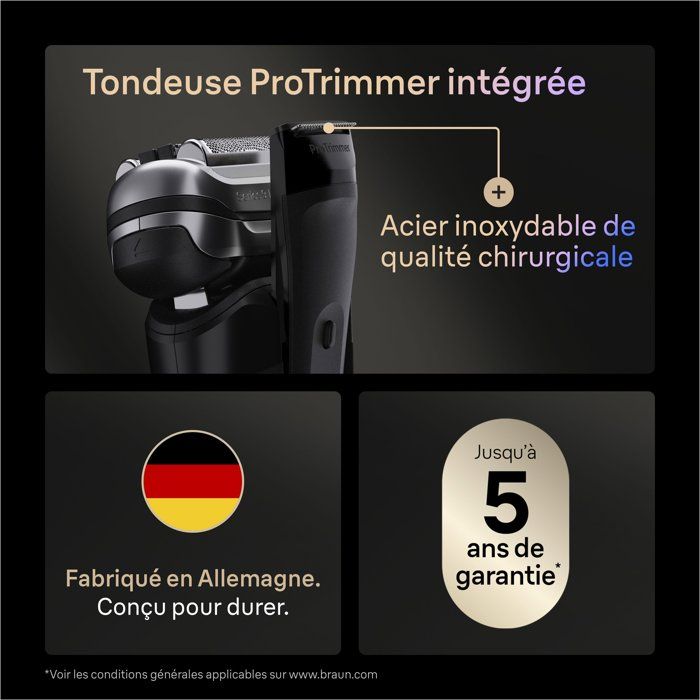 Afeitadora eléctrica función de afeitado autonomía de 60 minutos color negra voltaje de 240 V modelo Serie 9 9610s