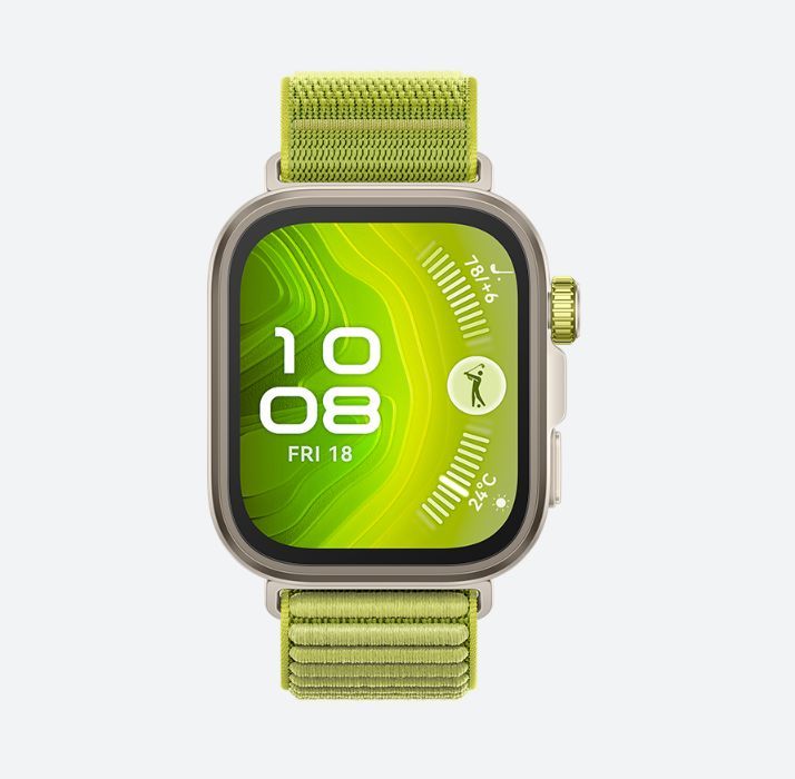 Image secondaire de Montre connectée - HUAWEI - Watch FIT 4 PRO - Vert