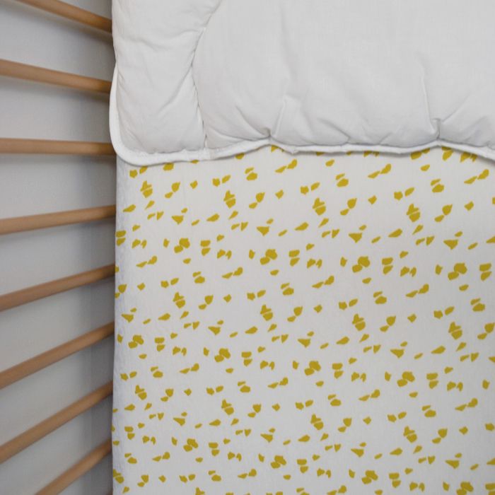 Image secondaire de Drap housse Jersey enfant imprimé savane Jaune 70x140 cm