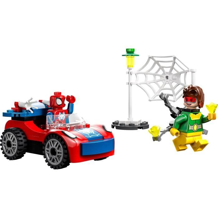 LEGO Marvel 10789 La Voiture de Spider-Man et Docteur Octopus, Jouet avec Spidey et Briques