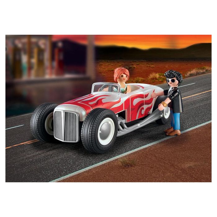 PLAYMOBIL - 71078 - City Life - Voiture vintage avec couple - Classic Car 50's